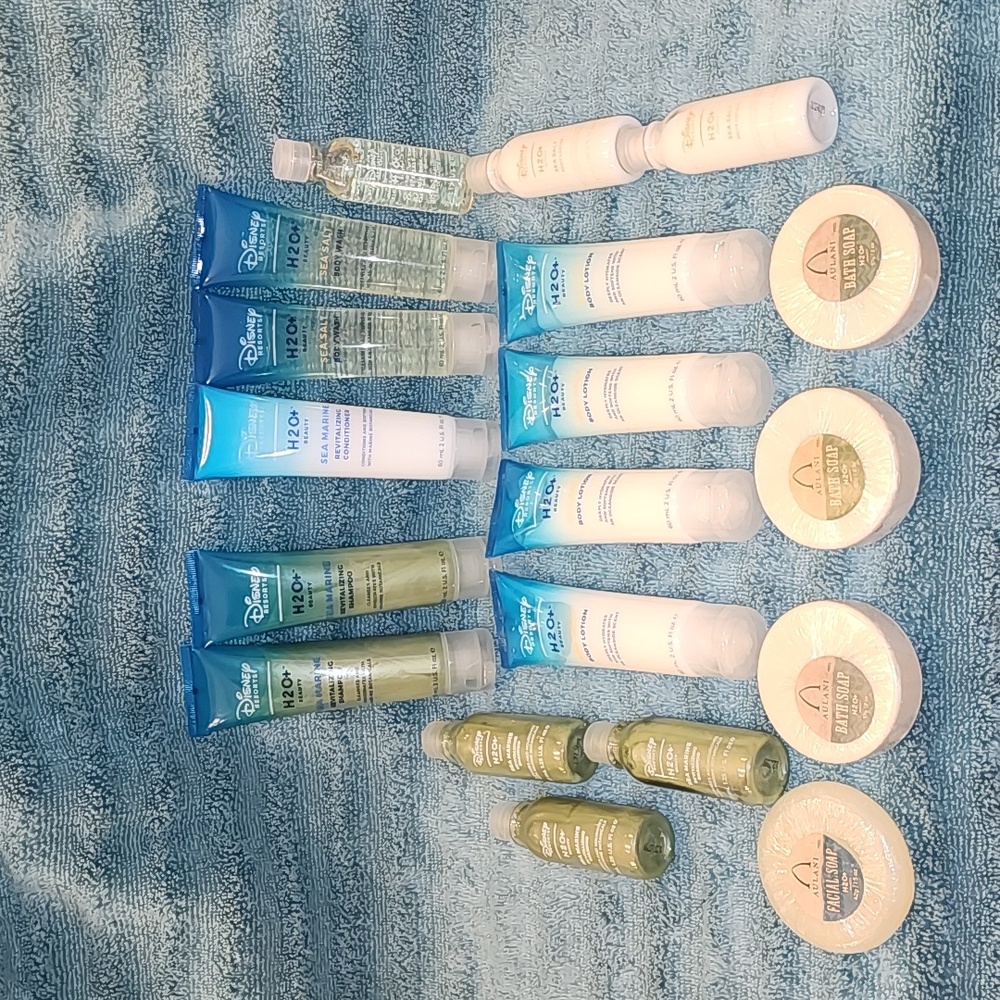 Aulani Bath & Body Products. Shampoo,  Conditioner, Soap, Lotion.